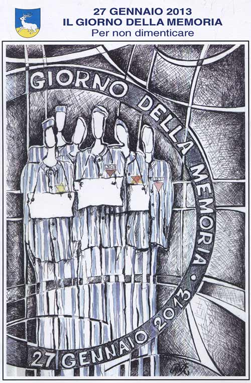 Cartolina commemorativa opera dell'artista MALGORZATA WERONIKA KOCZOROWKA